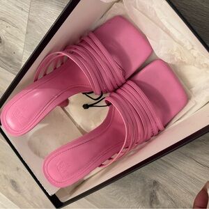 Pink Women's Heeled Sandals